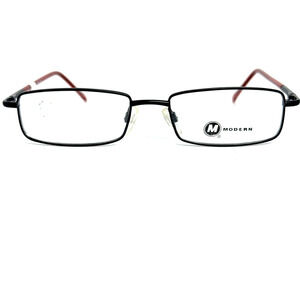 Modern Data Matte Black/Red 50-17-135 Full Rim Eyeglasses Frame‎ H17447